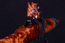 Honduran Rosewood Root Burl Native American Flute, Minor, Mid G#-4, #H30F